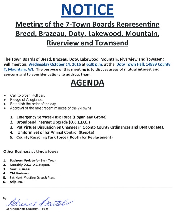 7-TB Agenda October 14, 2015